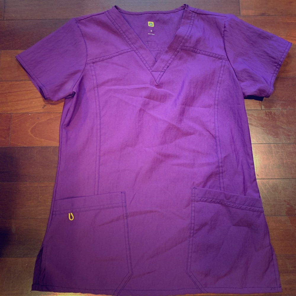 Wink purple scrub top